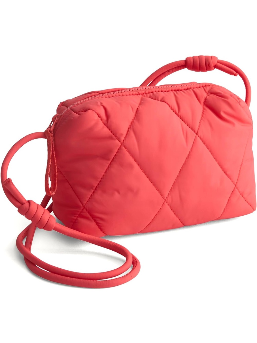 New Vera Bradley Featherweight Quilted Blake Crossbody Bag Coral